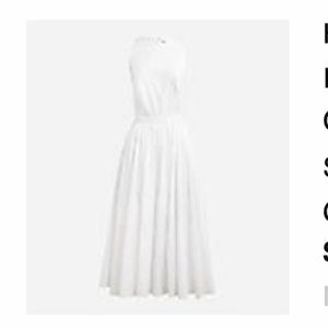 J Crew High Neck Poplin Dress